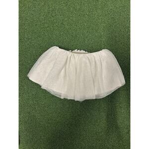 NEW- Cat & Jack Cream With Gold Skirt Size 12M